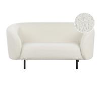 Sofa 2 Seater LOEN Boucle White