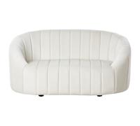 Sofa 2 Seater MALUNG Velvet Off-White