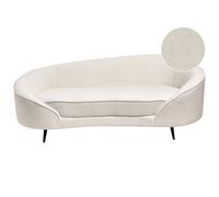 Beliani Boucle Sofa White Savar, White
