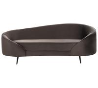 Sofa 2 Seater SAVAR Velvet Dark Brown