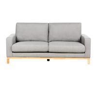 Beliani Sofa 2 Seater Siggard Fabric Grey