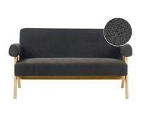 Sofa 2 Seater TAMRE Boucle Black/ Light Brown