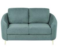 Beliani Sofa 2 Seater Trosa Fabric Green
