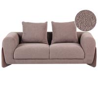 Beliani Sofa 2 Seater Vinliden Boucle Brown