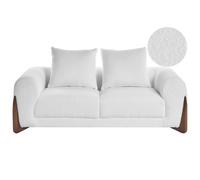 Sofa 2 Seater VINLIDEN Boucle White