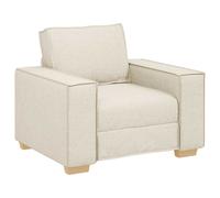Sofa 3 pcs Artificial Leather Set Living Room Modern Linen Lounge Full vidaXL