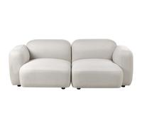 Beliani Sofa 3 Seater Afoss Fabric Light Beige