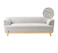 Sofa 3 Seater ALNOR Fabric Light Grey