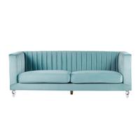 Sofa 3 Seater ARVIKA Velvet Light Blue