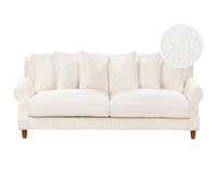 Sofa 3 Seater EIKE Boucle White