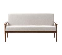 Sofa 3 Seater ESRUM Fabric Dark Brown/ Grey