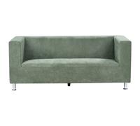 Beliani Sofa 3 Seater Floro Chenille Light Green