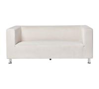 Beliani 3 Seater Fabric Sofa White Floro, Multi