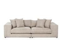 Beliani Sofa 3 Seater Glorvika Ii Fabric Taupe