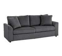 Homcom 212 Cm Upholstered Jumbo Cord Sofa Couch With Spring Cushion, Grey Grey