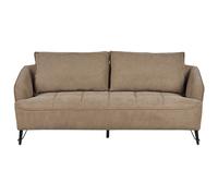 Sofa 3 Seater HOBRO Fabric Brown