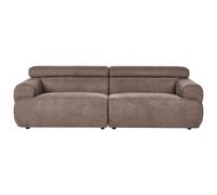 Sofa 3 Seater HOVDEN Fabric Brown