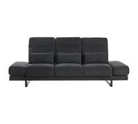 Beliani Sofa 3 Seater Ikast Fabric Black