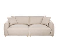Beliani Sofa 3 Seater Jubek Fabric Beige