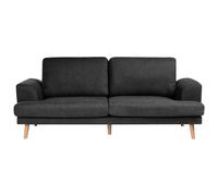 Sofa 3 Seater KILDAL Fabric Black
