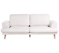Beliani Sofa 3 Seater Kildal Fabric Light Beige