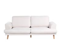 Beliani Sofa 3 Seater KILDAL Fabric Light Beige