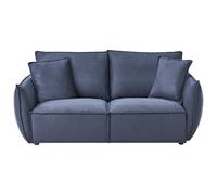 Beliani Sofa 3 Seater Kunes Fabric Dark Blue