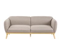 Sofa 3 Seater LJUNG Fabric Light Brown