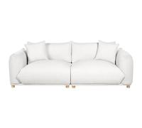 Sofa 3 Seater LUVOS Fabric Off-White