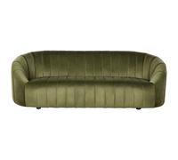 Beliani Sofa 3 Seater Malung Velvet Dark Green