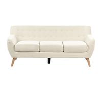 Sofa 3 Seater MOTALA Fabric Light Beige