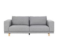 Sofa 3 Seater NIVALA Fabric Light Grey