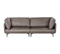 Beliani 3 Seater Vegan Leather Sofa Brown Revsnes, Brown