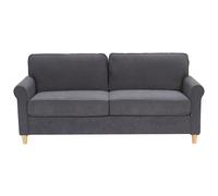 Sofa 3 Seater RONNEBY Velvet Dark Grey