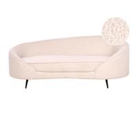 Beliani Boucle Sofa Light Beige Savar, Brown