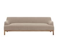 Beliani Sofa 3 Seater Sosjo Fabric Taupe