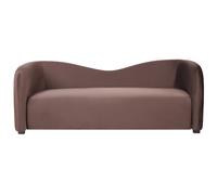 Sofa 3 Seater VELTADA Velvet Dark Brown