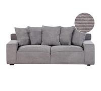 Sofa 3 Seater VISKAN Corduroy Dark Grey