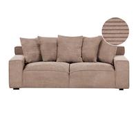Sofa 3 Seater VISKAN Corduroy Sand Beige