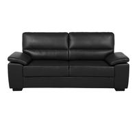 Sofa 3 Seater VOGAR Faux Leather Black