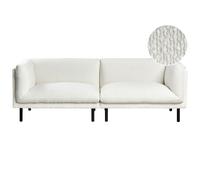 Beliani Sofa 3 Seater Vorgod Boucle Off-White