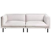 Sofa 3 Seater VORGOD Fabric Light Beige