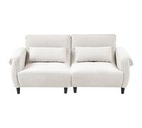 Beliani Sofa 3 Seater Wetlan Fabric Off-White