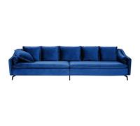Sofa 4 Seater AURE Velvet Navy Blue