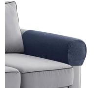 Sofa Arm Covers Grey, Armchair Covers Slipcovers Protector Stretchy, Non-Slip Arm Rest Covers for Sofa Couches, with 10Pcs Twist Nail (Dark Grey)