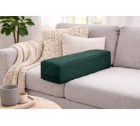 Sofa Arm Rest Support Pillow Bed Gap Filler Rectangular Cushion with Removable Pillowcase, Mattress Extender Couch Home, Bed, Car & Living Room 50 × 15 × 15 cm (Bottle Green)