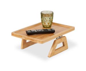 Sofa arm tray Armrest Table Couch Caddy Bamboo Organiser Foldable Lightweight