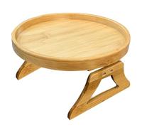 Sofa Arm Tray - Sofa Arm Table | Foldable Couch Armrest Table | Wooden Couch Tray | Side Tables Clip On The Tray With Diameter 25 cm / 9 Inches, Sofas Side Table TV Tables