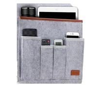 Sofa Armchair Organiser - Durable Space Saver, TV Remote Control Holder | Non Slip Handset Holder, Storage Bag Chair Organiser Tray for Phone, Books, Snacks, Glasses, Tablet, Man, Office