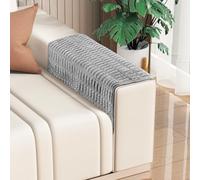 Sofa Armrest Cover, 2pcs Anti-Slip Couch Arm Protectors, Embossed Chenille Fabric Stretch Couch Arm Cover, Washable Pet Dog Couch Covers for Office, Leather Sofa, Recliner,Chairs(Dark Gray, 46x66cm)